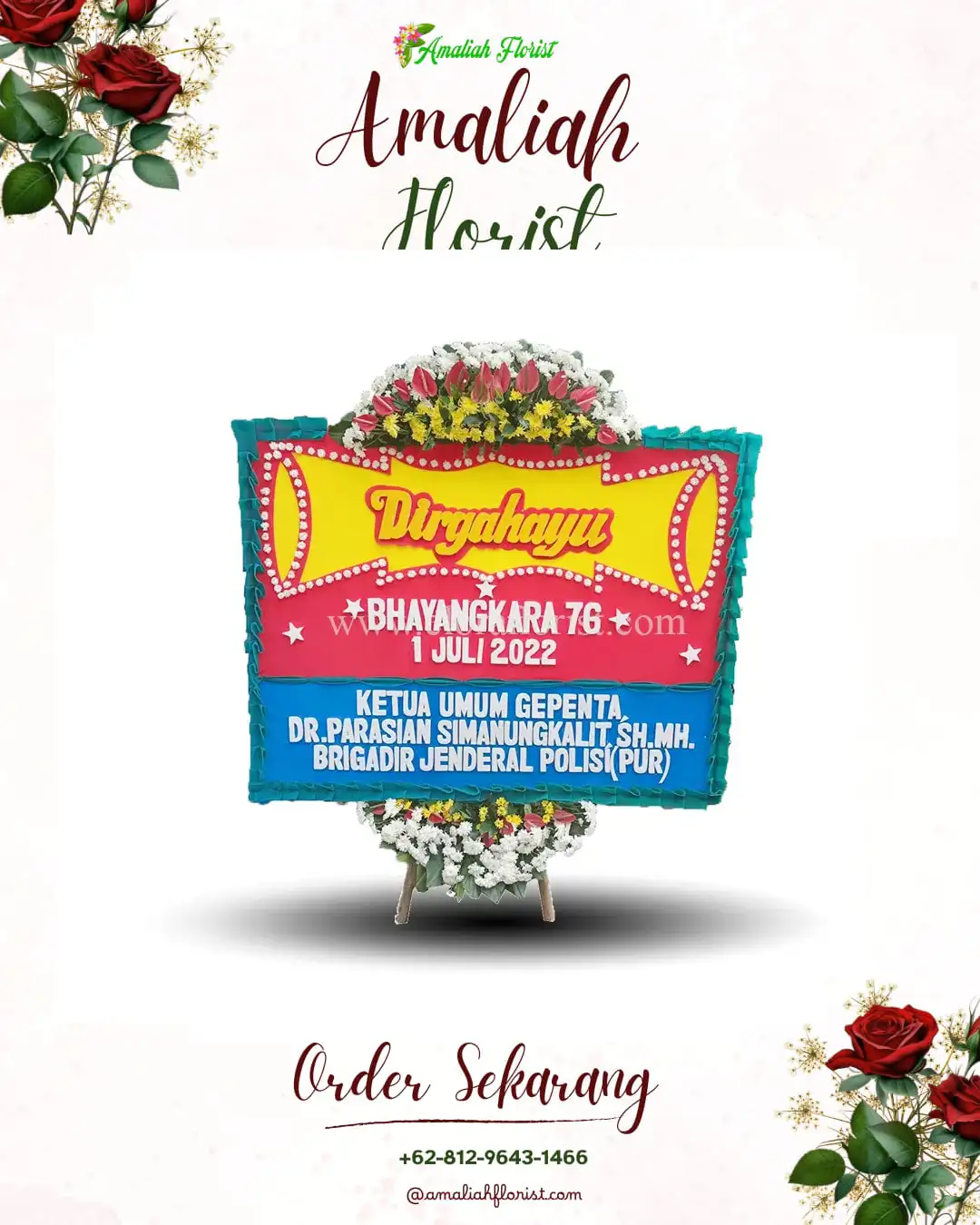 Papan Bunga HUT Ulang Tahun Ujungberung